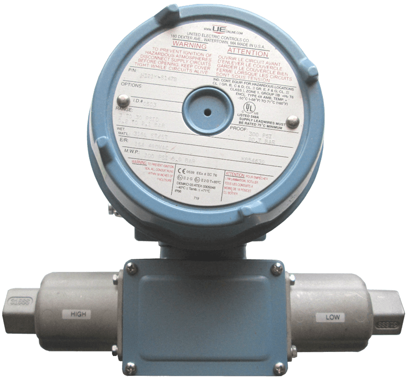 United Electric Differential Pressure Switch, 120 Series Type H122K Models 147 & 157